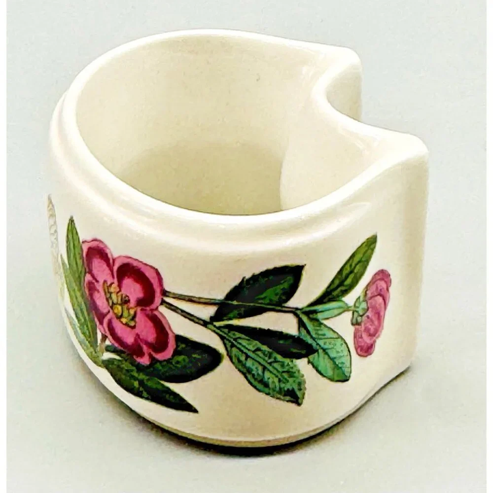 Portmeirion Botanic Garden Napkin Ring Rhododendron Flower Butterfly Replacement